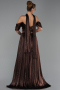 Abendkleid Lang Chiffon Braun ABU6342