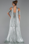 Abendkleid Lang Chiffon Minzgrün ABU6342