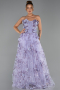 Abendkleid Lang Lila ABU6344