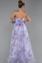 Abendkleid Lang Lila ABU6344
