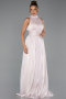 Abendkleid Lang Chiffon Beige ABU6352