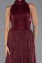 Abendkleid Lang Chiffon Weinrot ABU6352