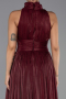 Abendkleid Lang Chiffon Weinrot ABU6352