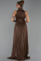 Abendkleid Lang Chiffon Braun ABU6352