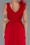 Abschlusskleid Lang Chiffon Rot ABU6354