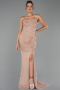 Abendkleid Lang Spitze Zwiebelschale ABU6355