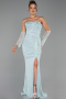 Abendkleid Lang Spitze Türkis ABU6355