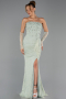 Abendkleid Lang Spitze Minzgrün ABU6355