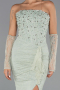 Abendkleid Lang Spitze Minzgrün ABU6355