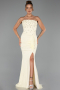 Abendkleid Lang Spitze Gelb ABU6355