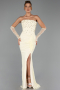 Abendkleid Lang Spitze Gelb ABU6355