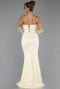 Abendkleid Lang Spitze Gelb ABU6355