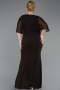 Abendkleid in Übergröße Lang Braun ABU2857