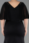 Abendkleid in Übergröße Lang Schwarz ABU6353