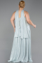 Abendkleid in Übergröße Lang Chiffon Minzgrün ABU5793