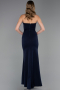 Abendkleid Lang Marineblau ABU6366