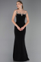 Abendkleid Lang Schwarz ABU6366