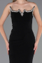 Abendkleid Lang Schwarz ABU6366