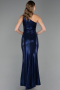 Abendkleid Lang Marineblau ABU6368
