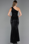 Abendkleid Lang Schwarz ABU6368