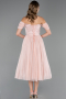 Partykleid Midi Puder ABK2665