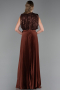 Abendkleid Lang Braun ABU3326