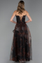 Abendkleid Lang Braun ABU3360