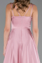 Abschlusskleid Lang Satin Puder ABU5146
