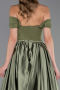 Standesamtkleid Lang Satin Khaki ABU5995