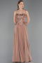 Abendkleid Lang Chiffon Kupfer ABU5931