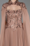 Abendkleid Lang Chiffon Kupfer ABU5931