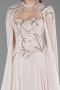 Abendkleid Lang Chiffon Beige ABU5931