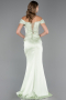 Abendkleid Lang Satin Minzgrün ABU5976