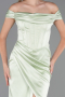 Abendkleid Lang Satin Minzgrün ABU5976