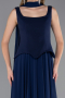 Abschlusskleid Lang Chiffon Marineblau ABU6369