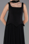 Abschlusskleid Lang Chiffon Schwarz ABU6369