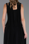 Abschlusskleid Lang Chiffon Schwarz ABU6369