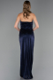 Abendkleid Lang Marineblau ABU6370