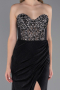 Abendkleid Lang Schwarz ABU6371