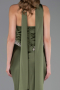 Abendkleid im Meerjungfrau-Stil Lang Satin Khaki ABU5644