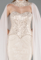 Abendkleid Lang Spitze Beige ABU6360