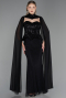 Abendkleid Lang Spitze Schwarz ABU6360