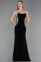 Abendkleid Lang Schwarz ABU6374