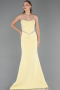Abendkleid Lang Gelb ABU5747