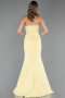 Abendkleid Lang Gelb ABU5747