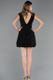 Partykleid Kurz Schwarz ABK2670