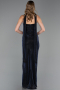 Abschlusskleid Lang Marineblau ABU6378