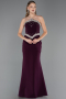 Abendkleid im Meerjungfrau-Stil Lang Violette ABU5866
