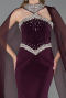 Abendkleid im Meerjungfrau-Stil Lang Violette ABU5866