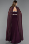 Abendkleid im Meerjungfrau-Stil Lang Violette ABU5866